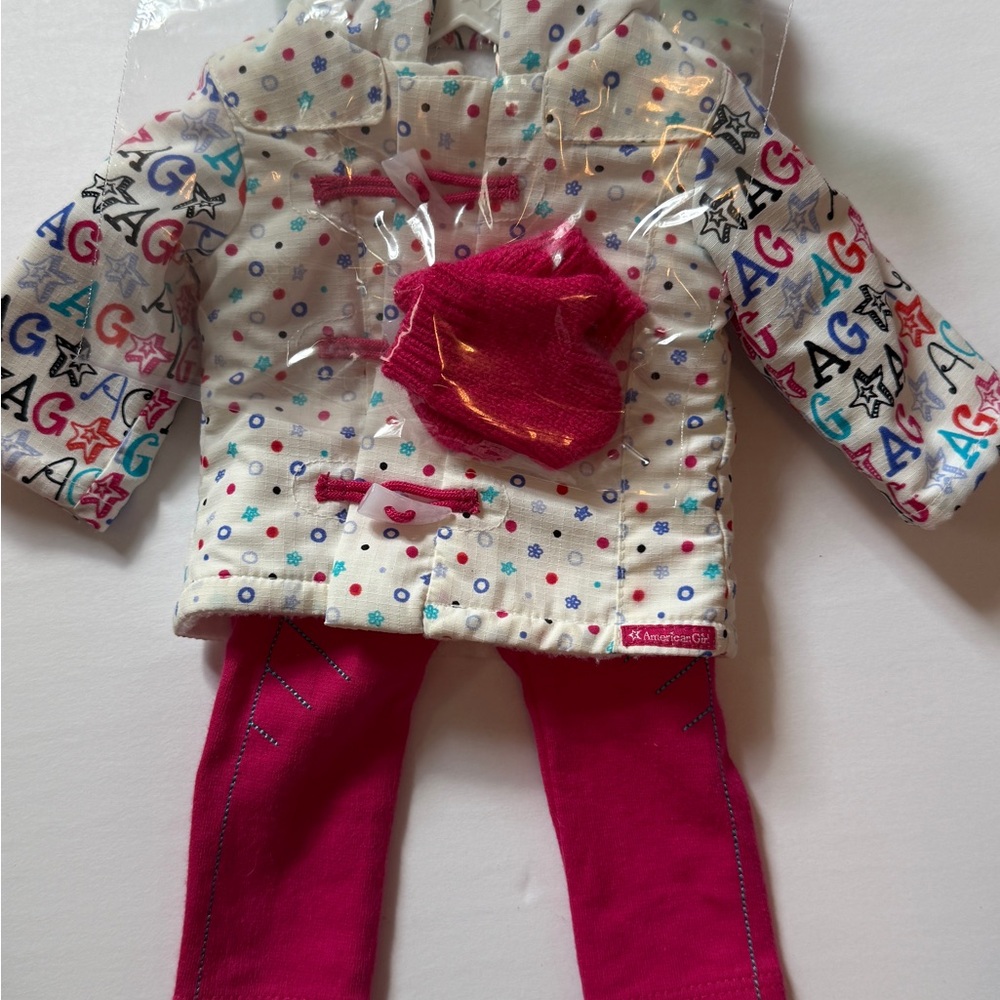 American Girl Colorful AG Print Jacket with Pink Pants